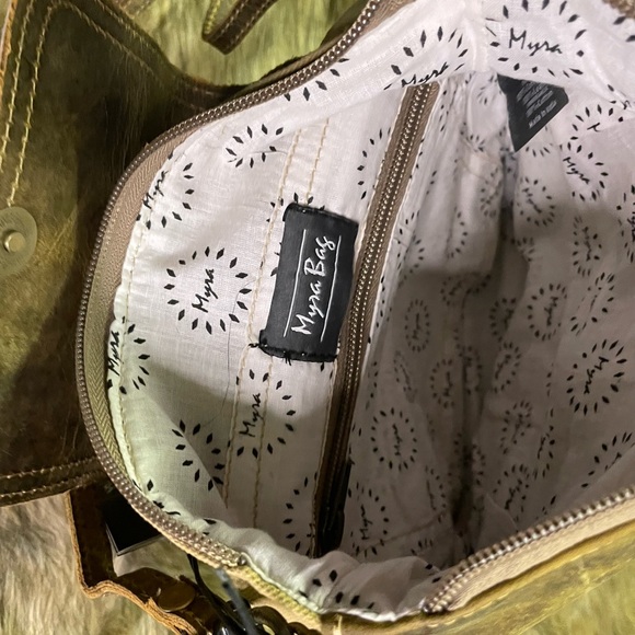 Myra Bag Bags Nwt The Tamer Cheetah Print Gold Foil Cross Body